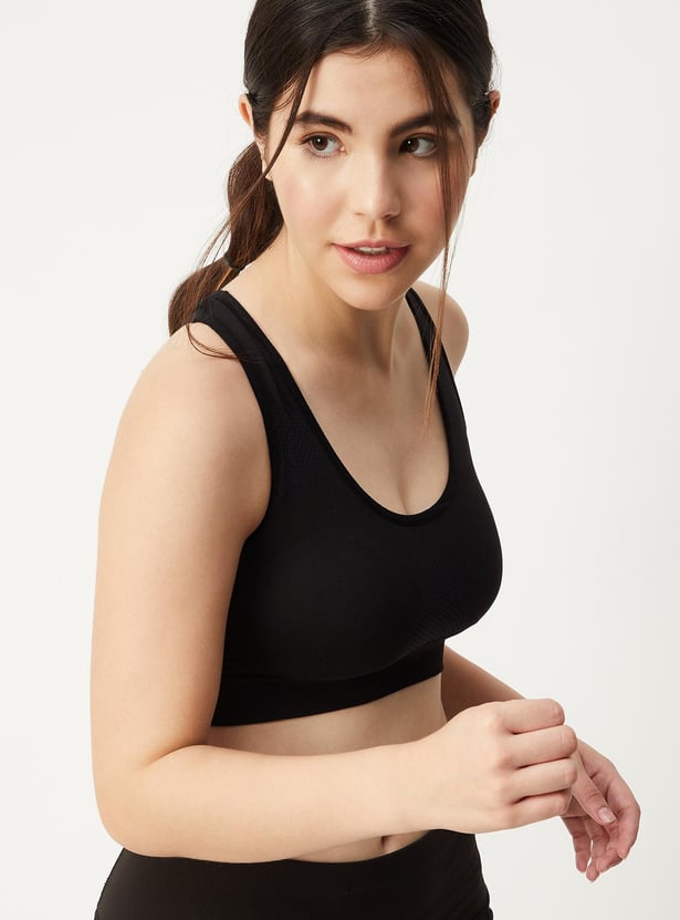 Women Racer Back Sports Bra (Pack of 3)