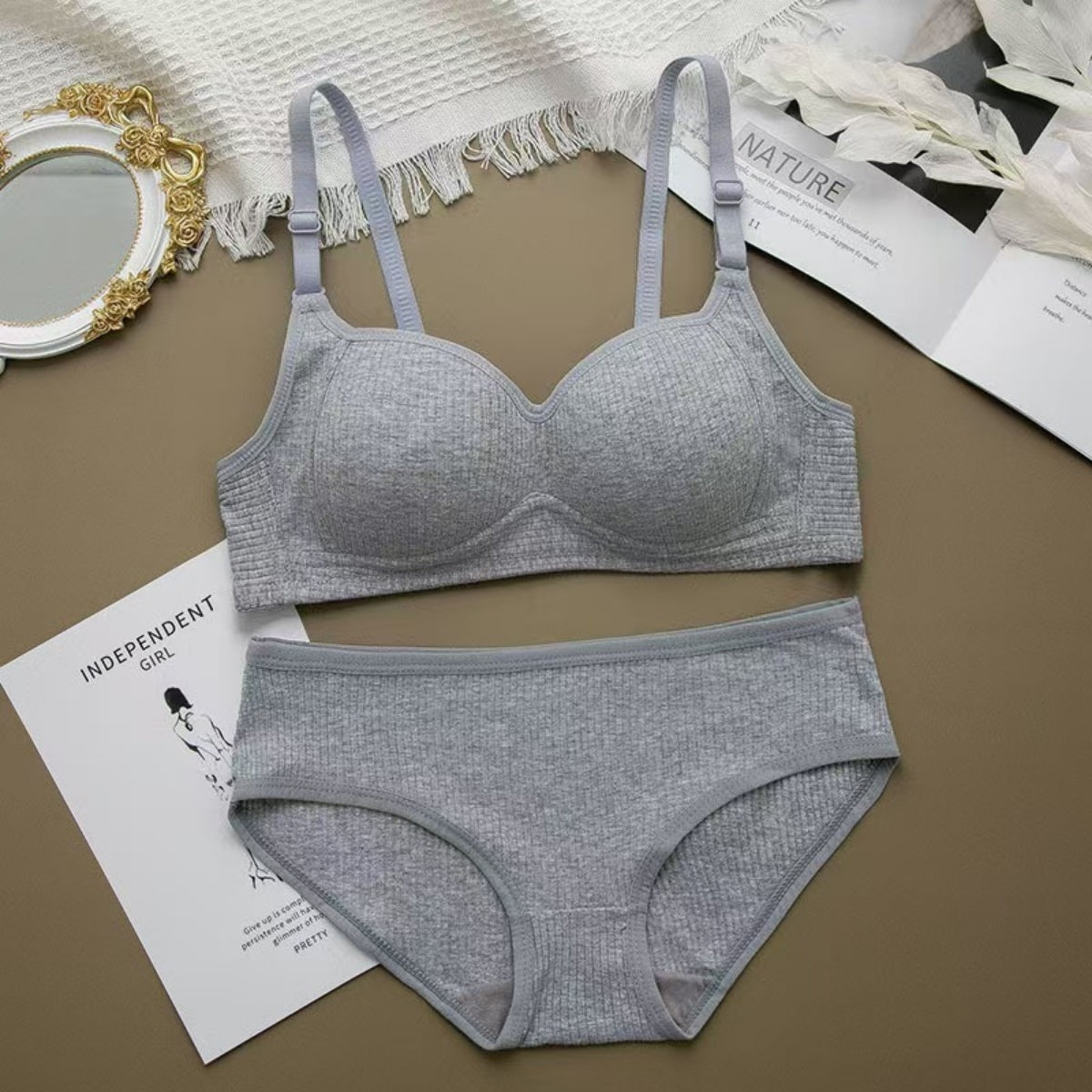 (Pack of 6) Women's Bra Panty Lingerie Set for Girl's Combo -by Zoya Hosiery | L-32