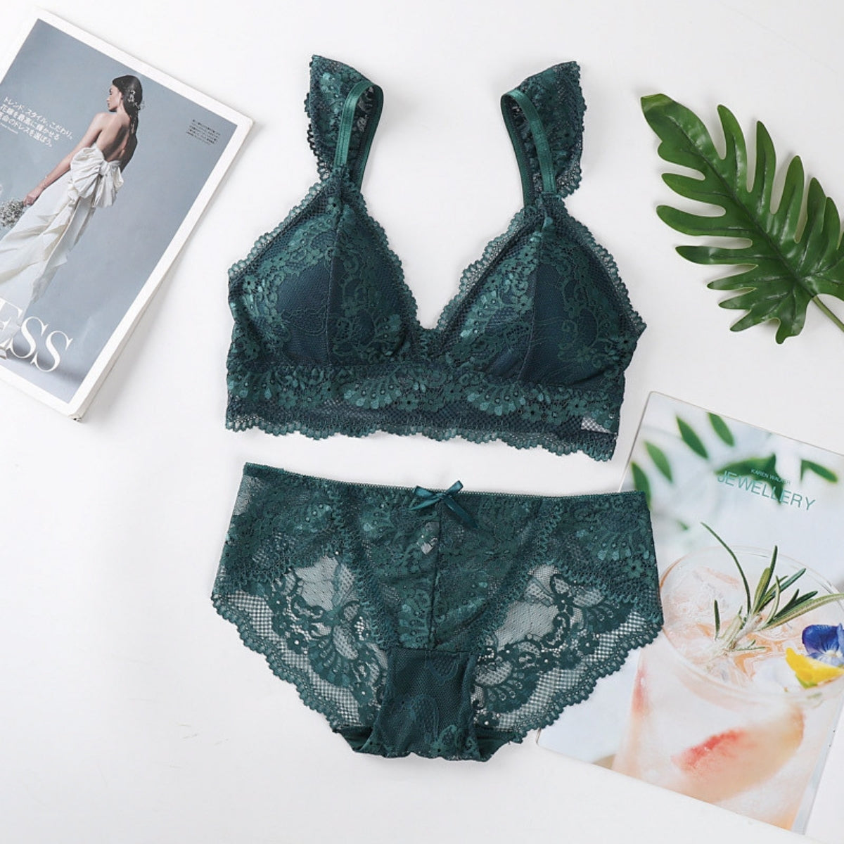 (Pack of 8) Women's Bra Panty Lingerie Set for Girl's | L-133