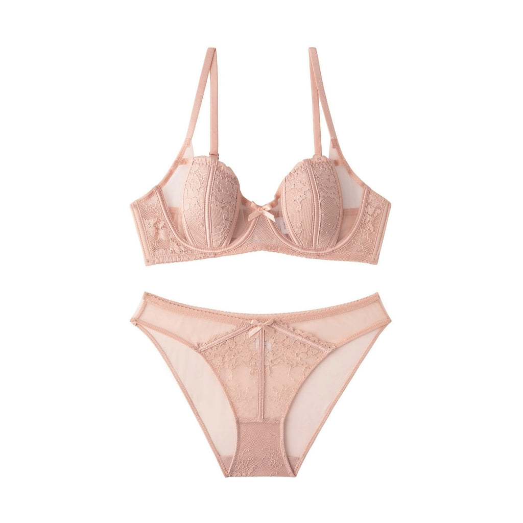 (Pack of 6) Women's  Free Bra Panty Lingerie Set for Girl's | L-166