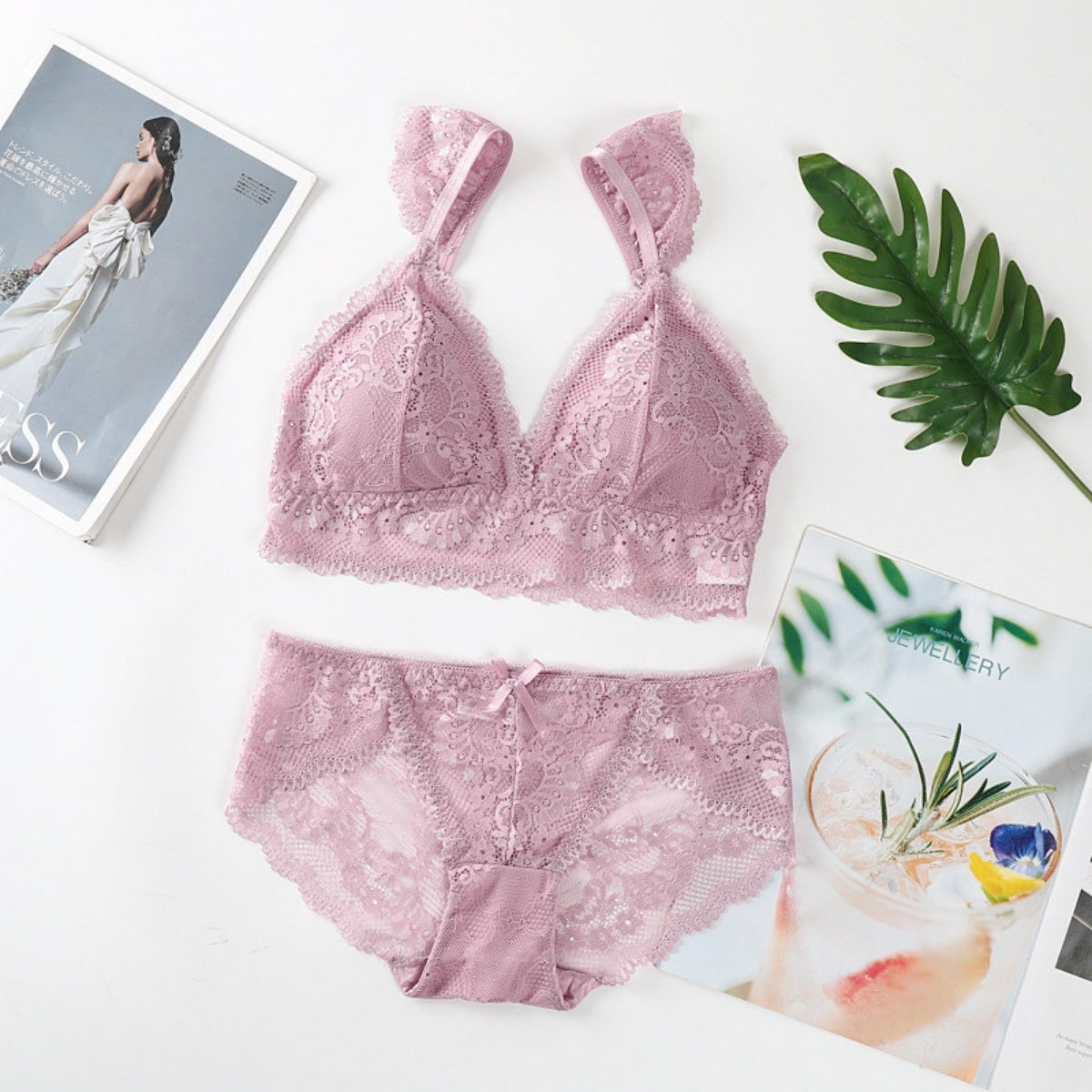 (Pack of 8) Women's Bra Panty Lingerie Set for Girl's | L-133