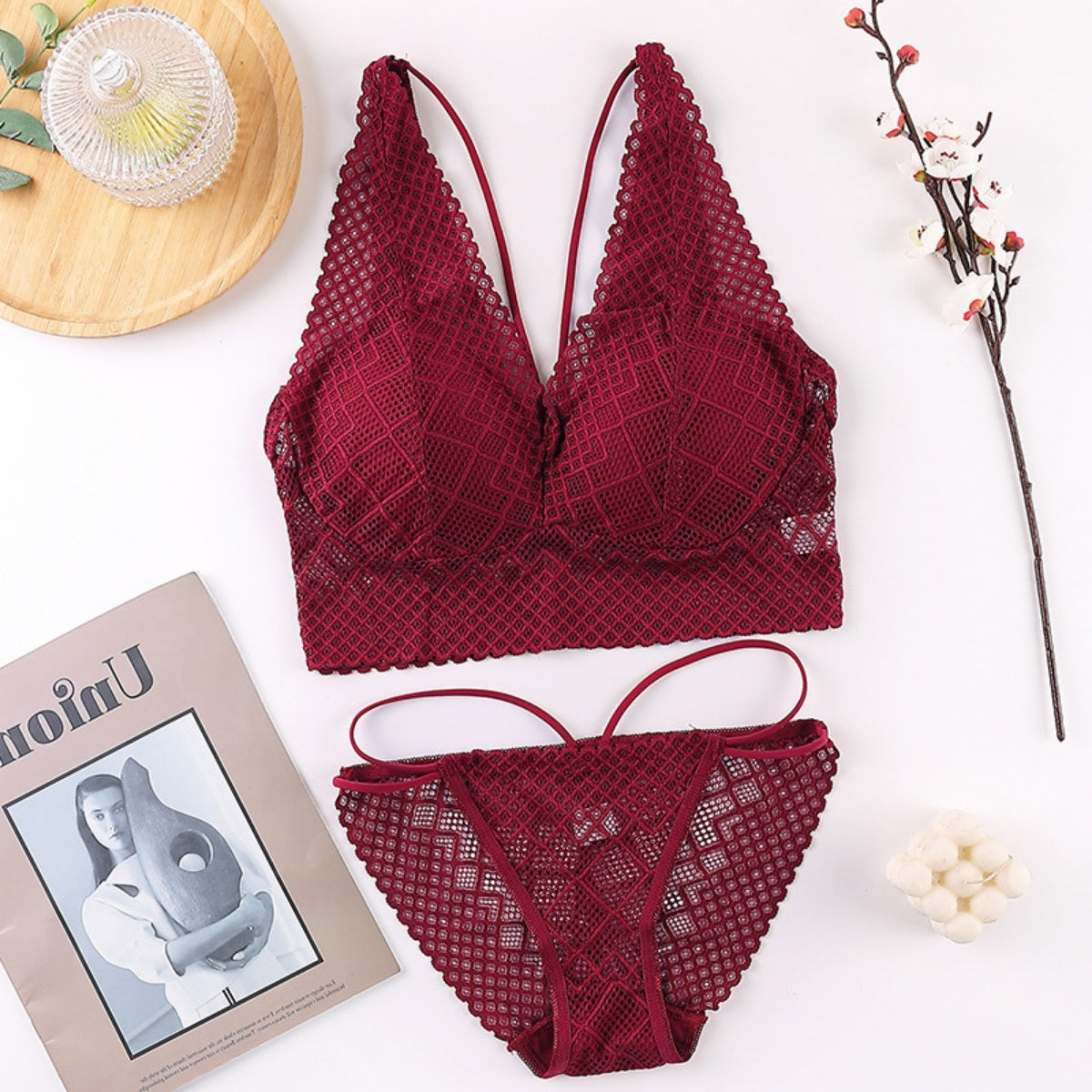 (Pack of 6) Women's  Bra Panty Lingerie Set for Girl's | L-134