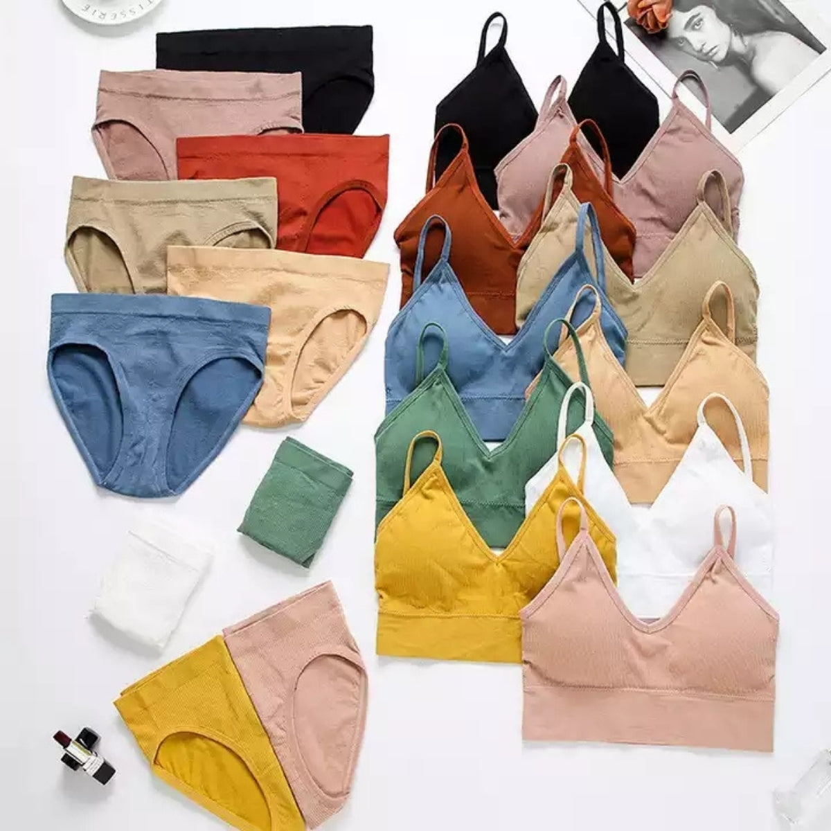 (Pack of 6) Women's Bra Panty Lingerie Set for Girl's Combo-by Zoya Hosiery | L-33