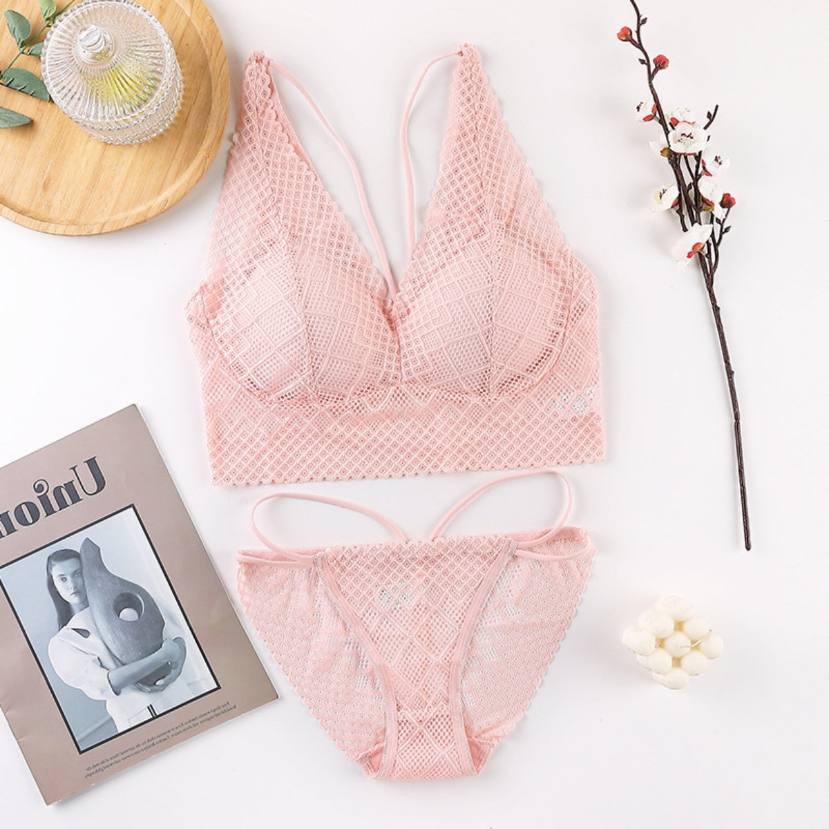 (Pack of 8) Women's  Bra Panty Lingerie Set for Girl's | L-135