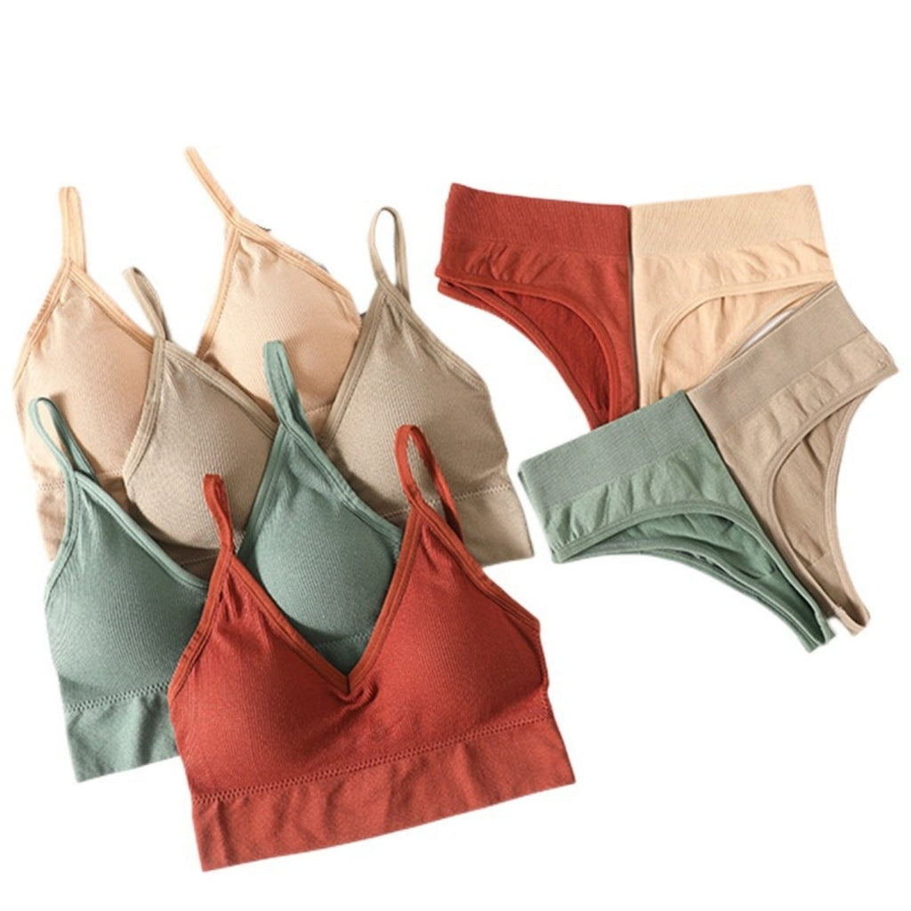 (Pack of 6) | Women's  Bra Panty Lingerie Set for Girl's Combo -by Zoya Hosiery | L-98