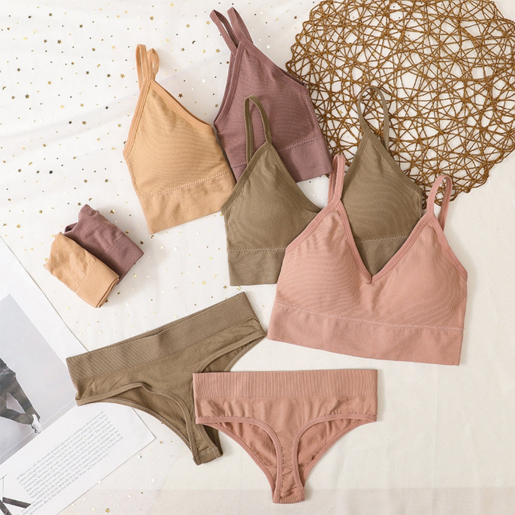 (Pack of 6) | Women's  Bra Panty Lingerie Set for Girl's Combo -by Zoya Hosiery | L-98