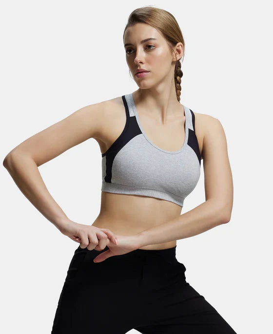 Women Racer Back Sports Bra (Pack of 3)