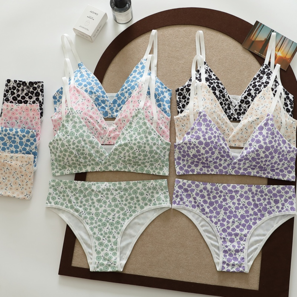 (Pack of 6) Women's  Bra Panty Lingerie Set for Girl's Combo -by Zoya Hosiery | L-77