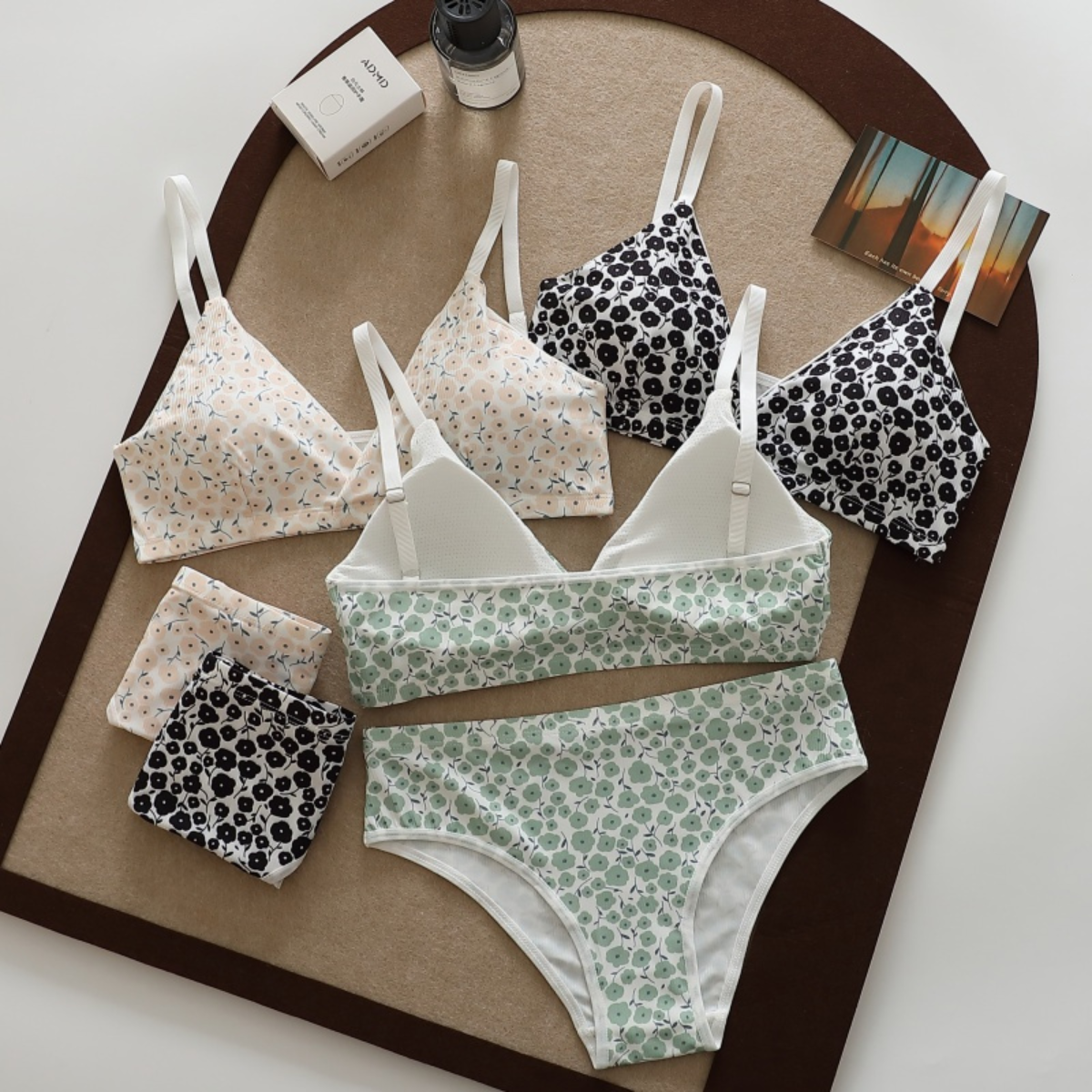 (Pack of 6) Women's  Bra Panty Lingerie Set for Girl's Combo -by Zoya Hosiery | L-77