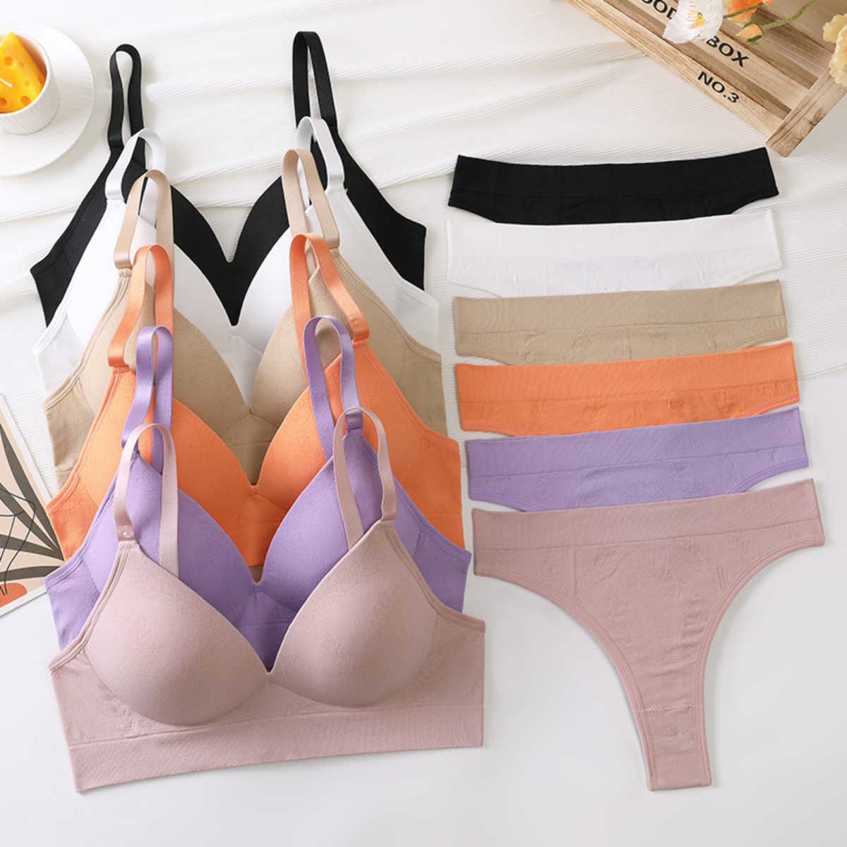 (Pack of 6) Women's Bra Panty Lingerie Set for Girl's Combo -by Zoya Hosiery | L-82