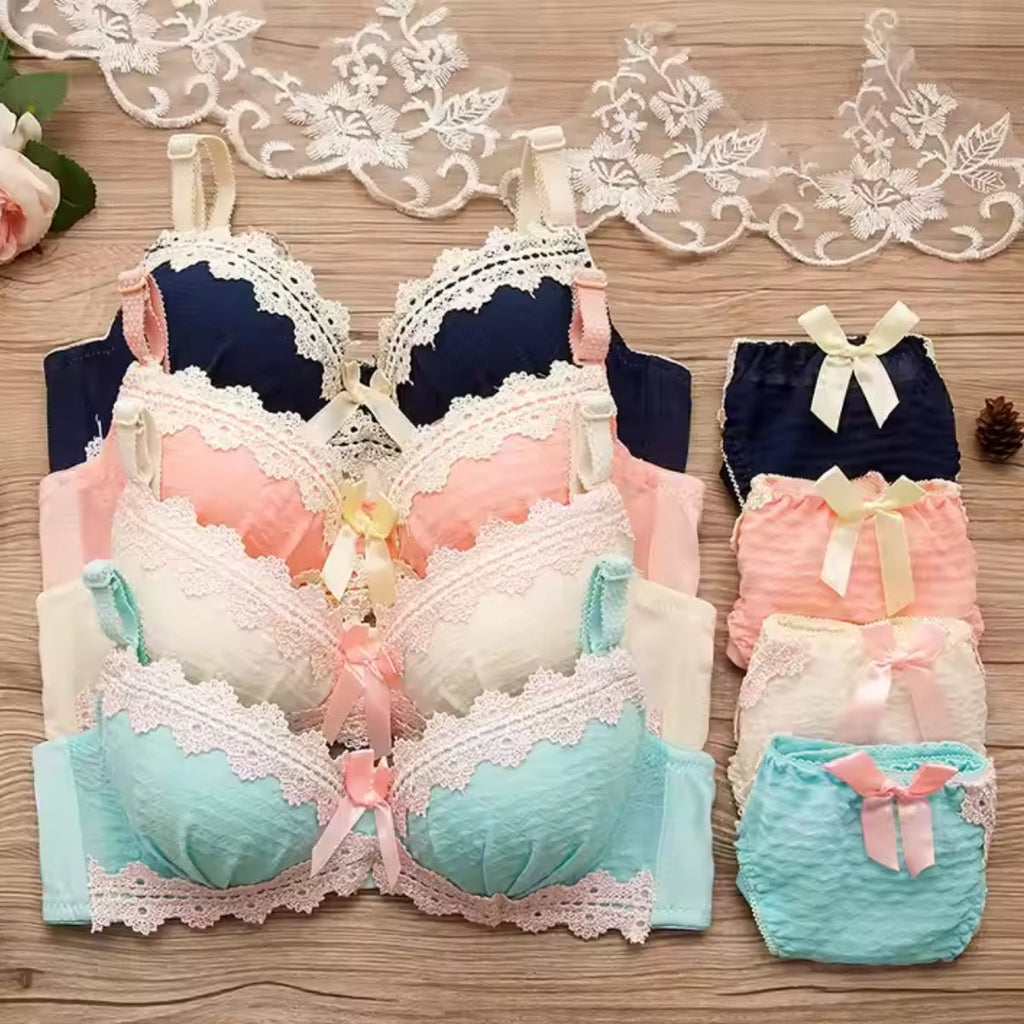 (Pack of 8) Women's  Bra Panty Lingerie Set for Girl's | L-141