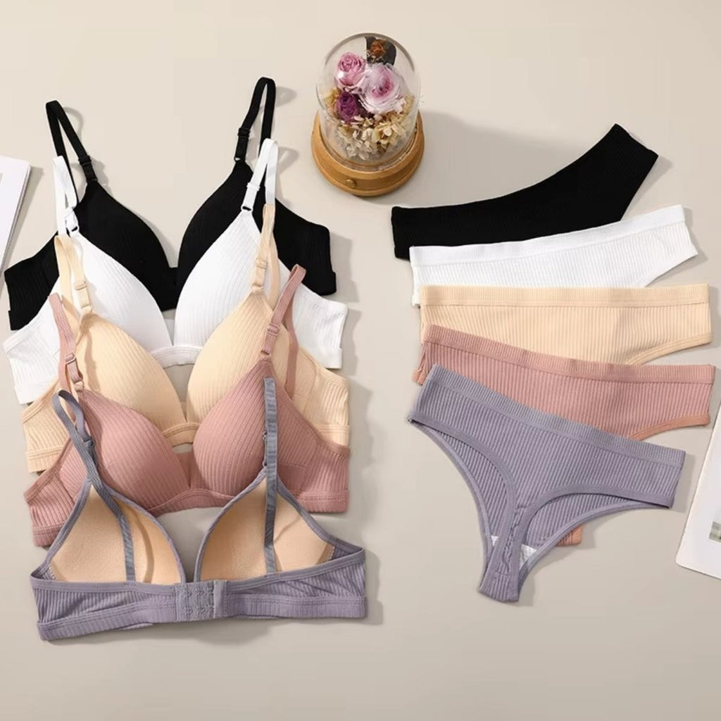 (Pack of 6) Women's  Bra Panty Lingerie Set for Girl's | L-146