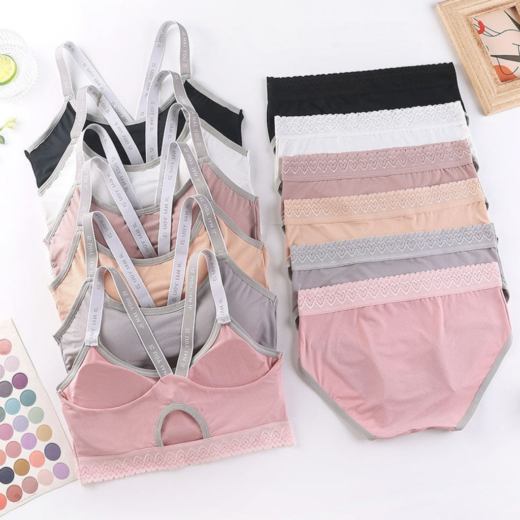 (Pack of 6) Women's Bra Panty Lingerie Set for Girl's Combo  | L-31