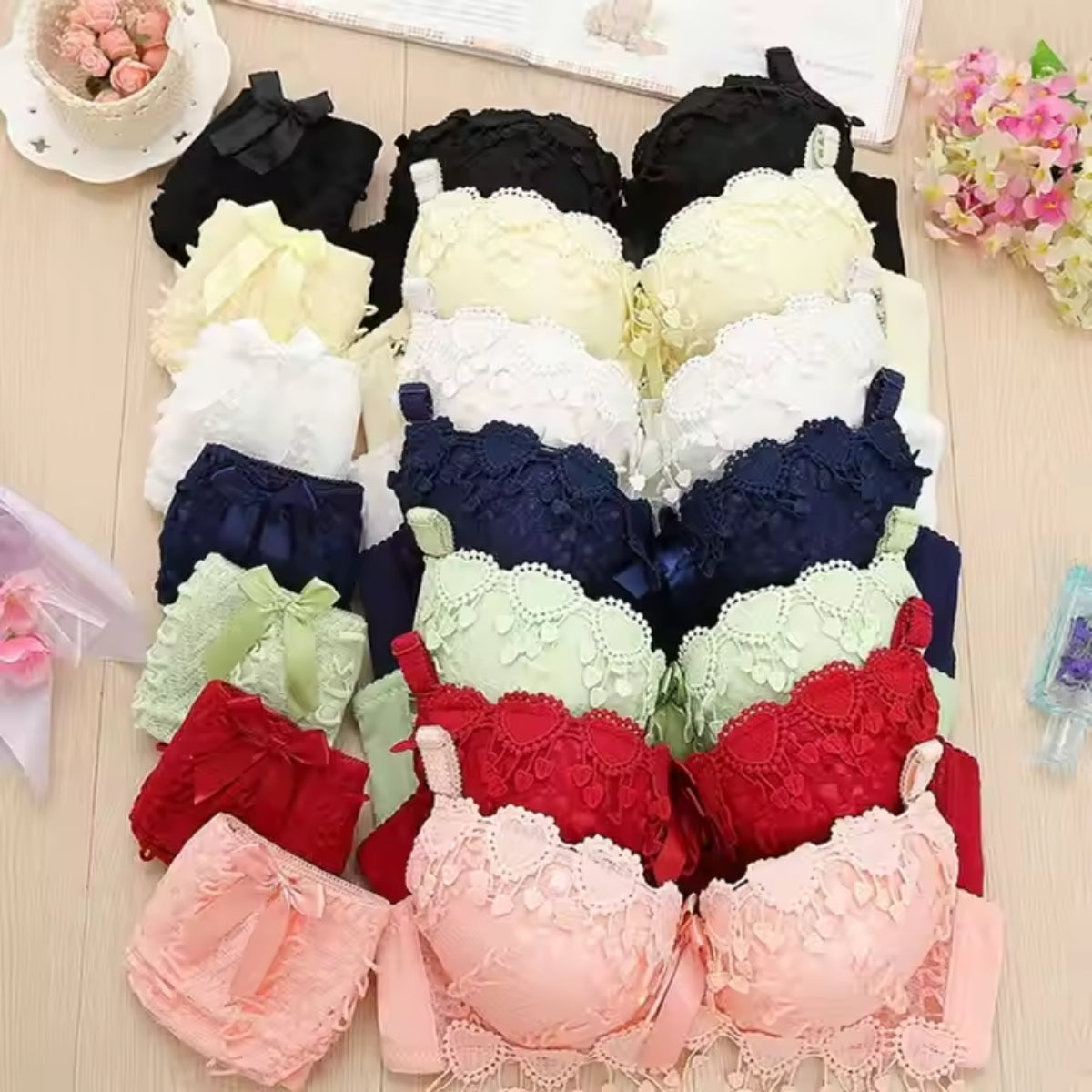 (Pack of 6) Women's Bra Panty Lingerie Set for Girl's Combo-by Zoya Hosiery | L-91