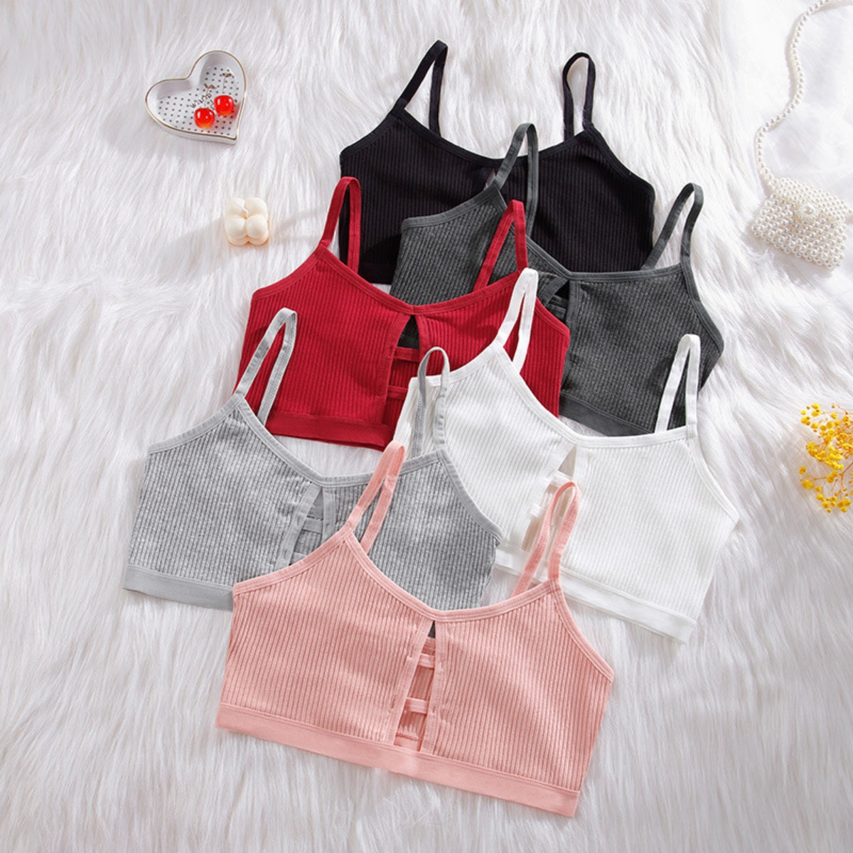 (Pack of 6) Women's Free Bra & Panty Lingerie Set for Girl's Combo -by Zoya Hosiery | L-45