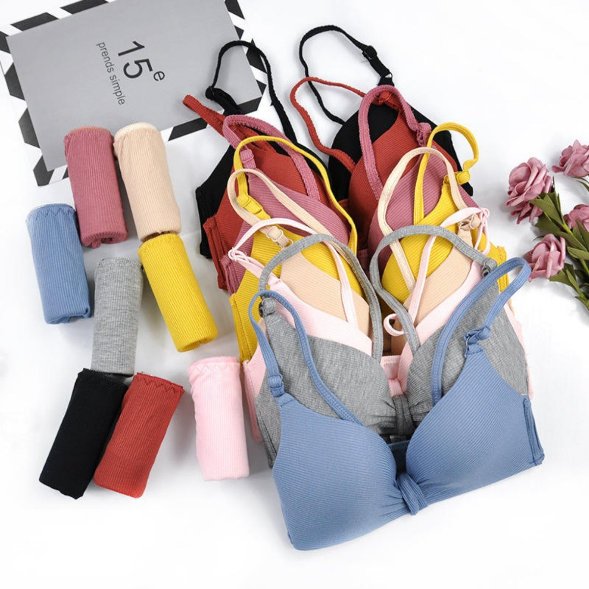 (Pack of 6) Women's  Bra Panty Lingerie Set for Girl's | L-110