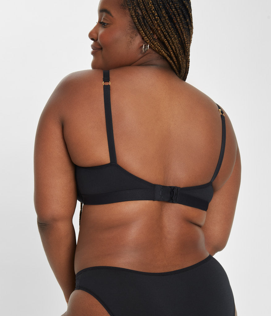 The All-Day No-Wire Push-Up: Jet Black