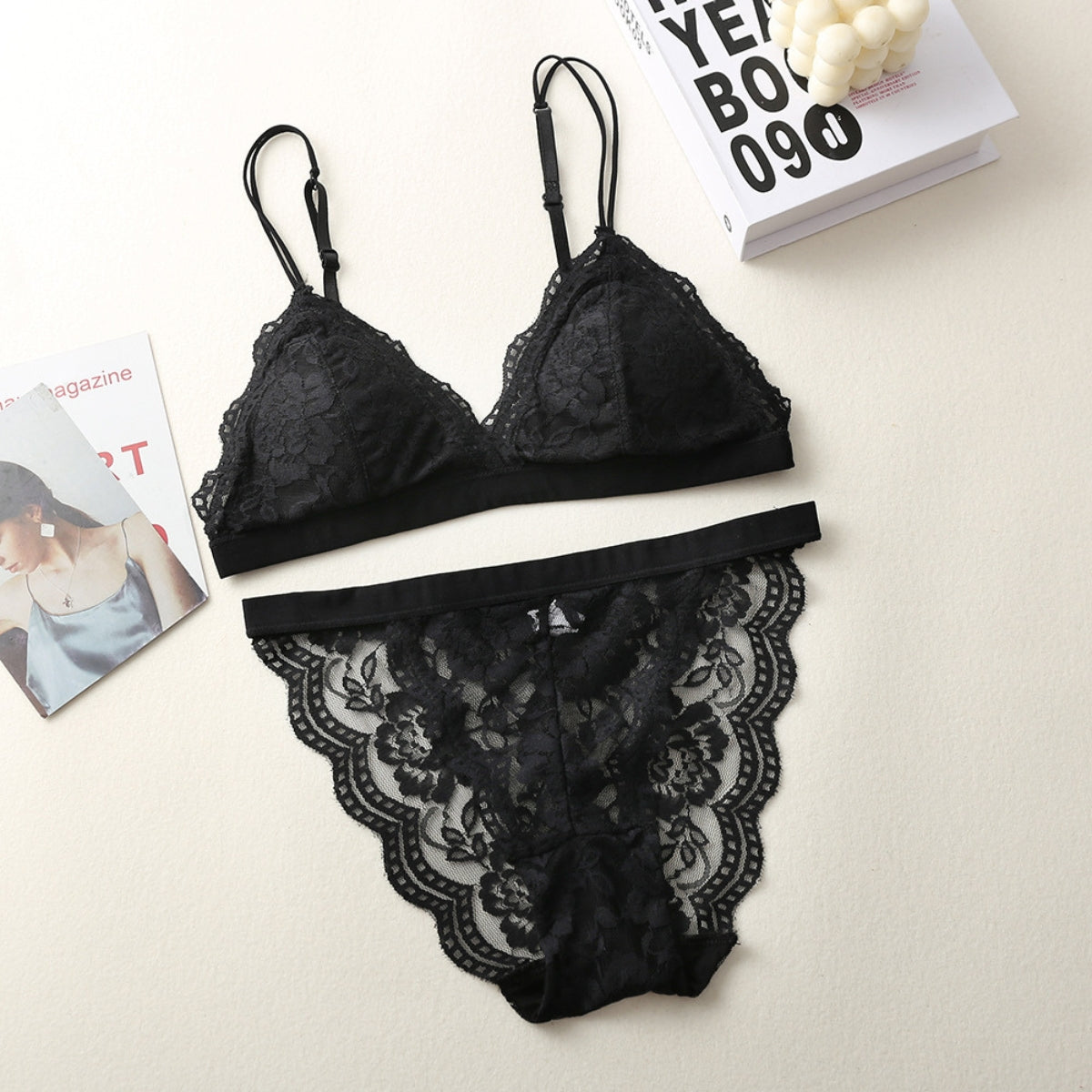 (Pack of 6) Women's  Striped Bra & Panty Lingerie Set for Girl's Combo -by Zoya Hosiery | L-66