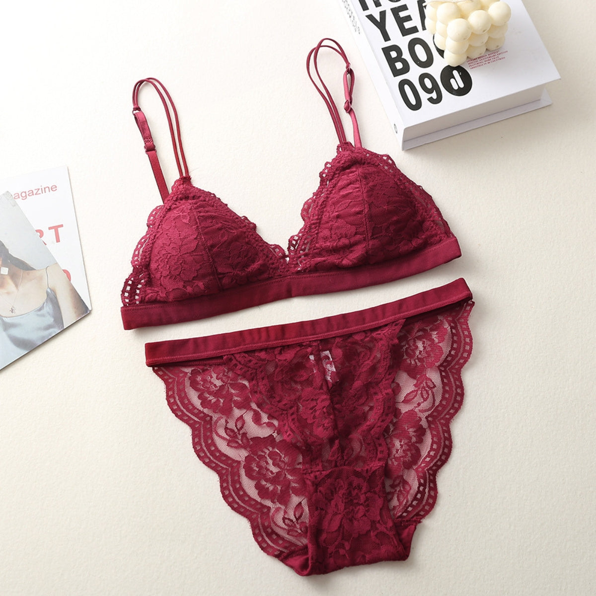 (Pack of 6) Women's  Striped Bra & Panty Lingerie Set for Girl's Combo -by Zoya Hosiery | L-66