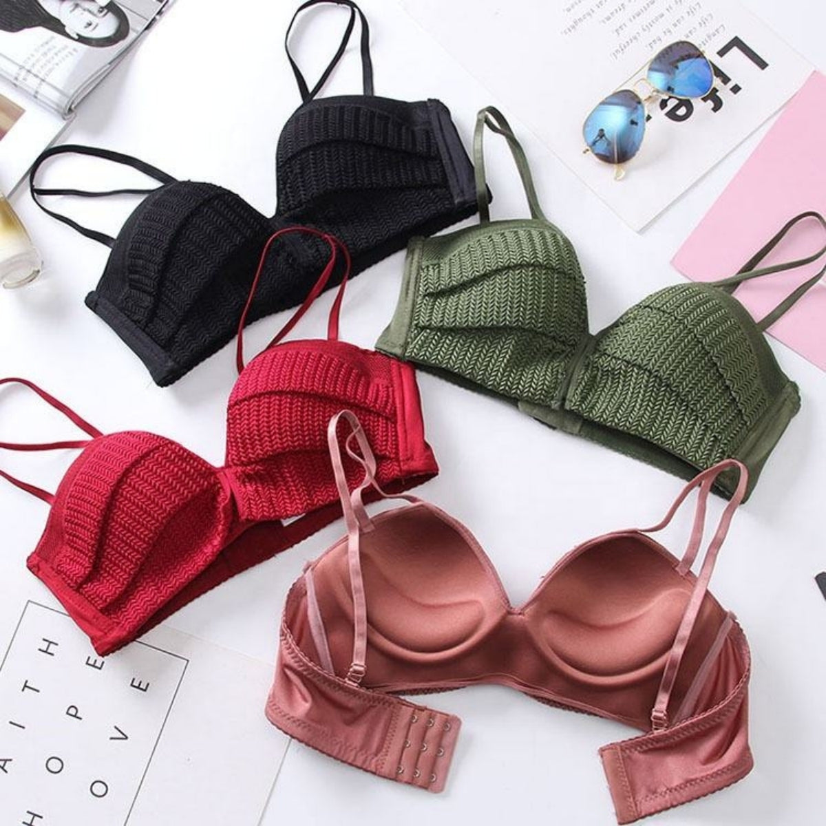 (Pack of 8) Women's Bra Panty Lingerie Set for Girl's  | L-113