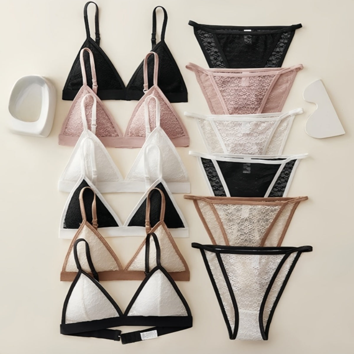 (Pack of 6) Women's  Bra Panty Lingerie Set for Girl's Combo-by Zoya Hosiery | L-92