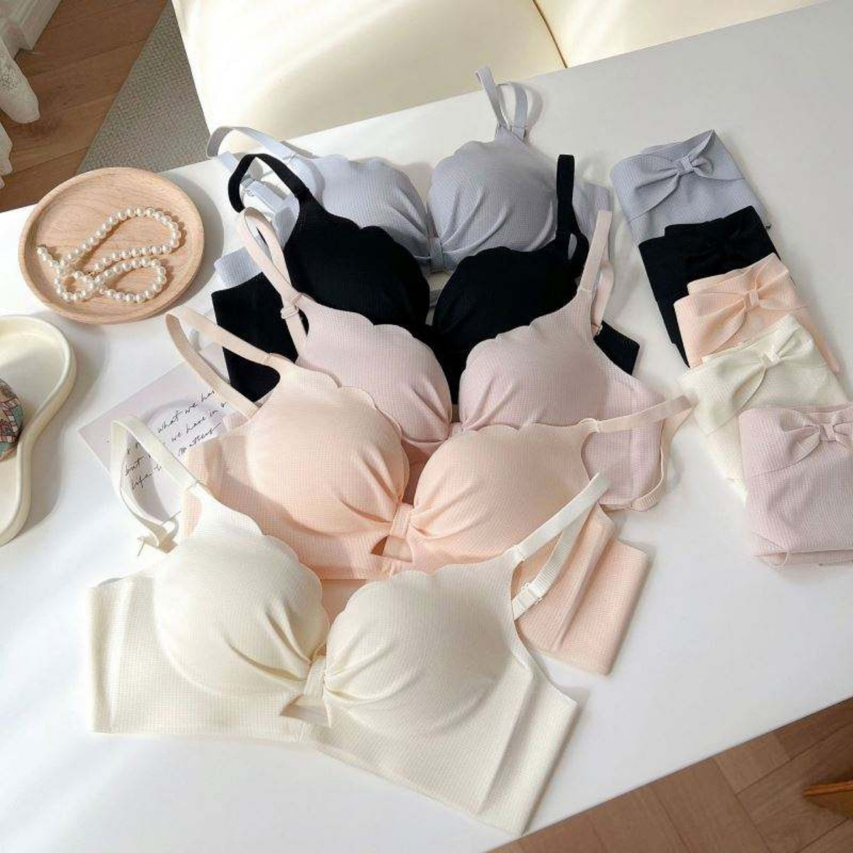(Pack of 6) Women's  Bra Panty Lingerie Set for Girl's | L-116