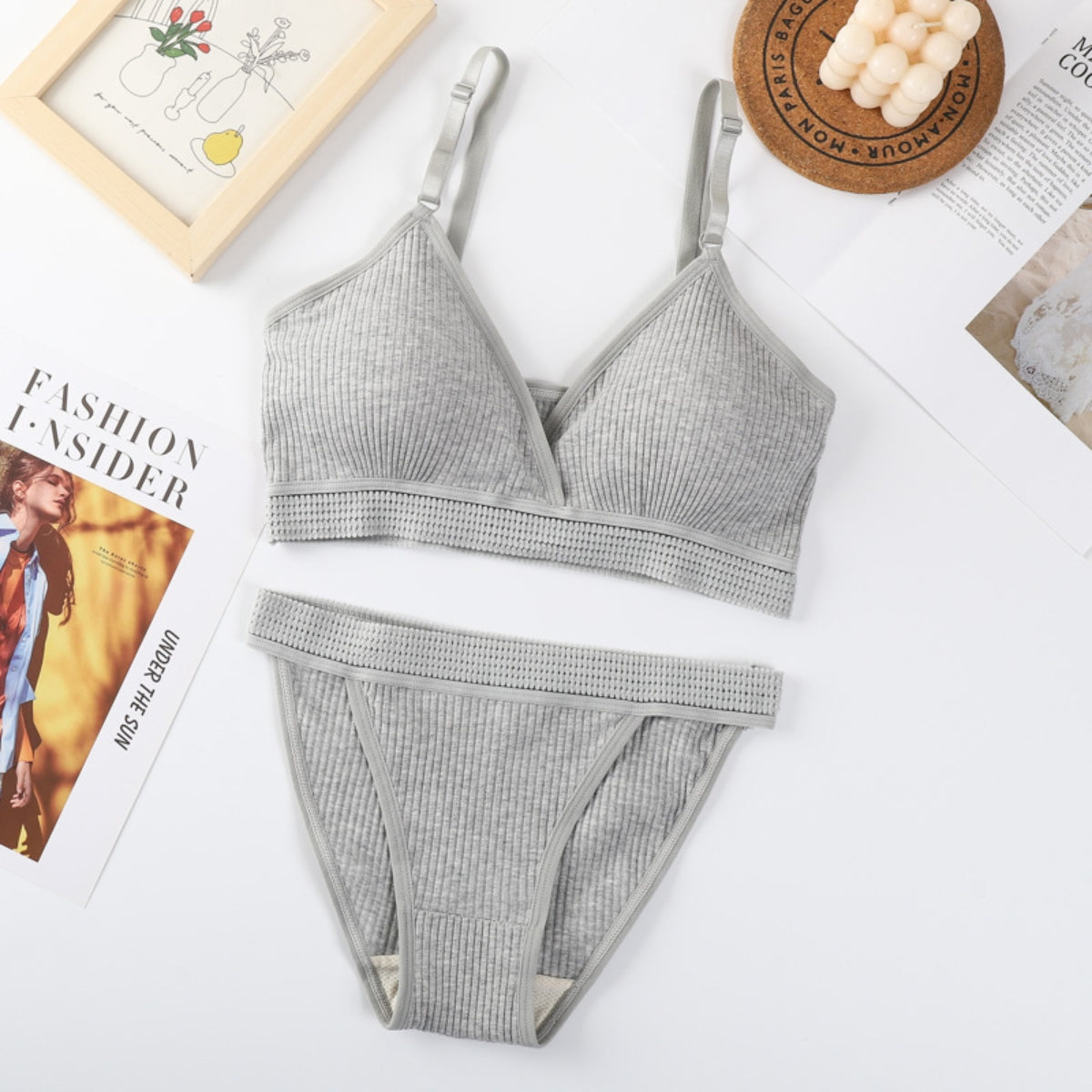 Women's Free Bra & Panty Lingerie Set for Girl's Combo (Pack of 6)-by Zoya Hosiery | L-67