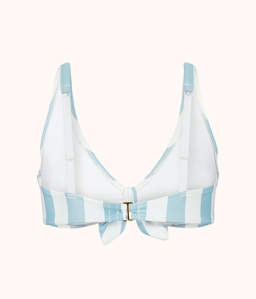 The Swim Plunge Bralette: Cabana Stripe