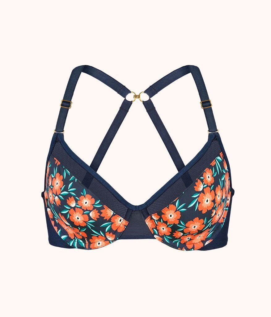 The Unlined Balconette Bra: Poppy Floral