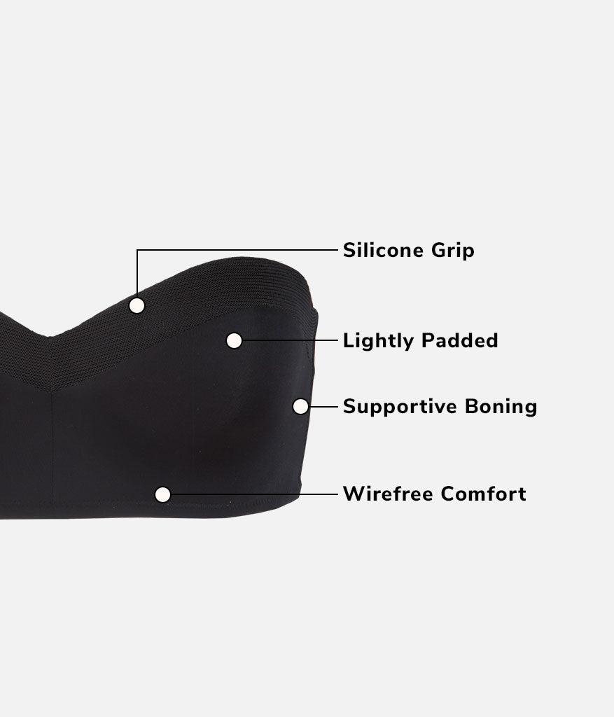 The No-Wire Strapless: Jet Black