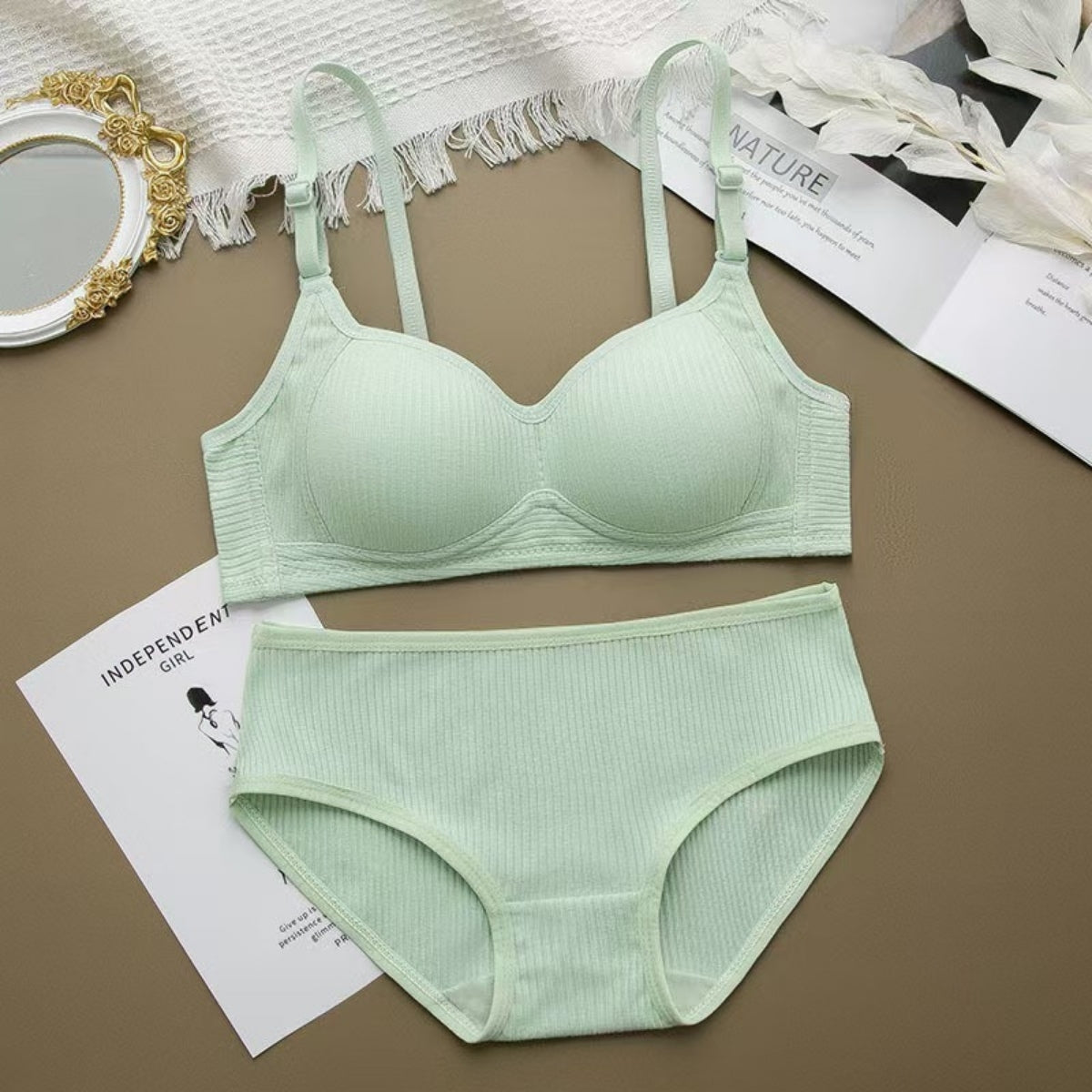 (Pack of 6) Women's Bra Panty Lingerie Set for Girl's Combo -by Zoya Hosiery | L-32