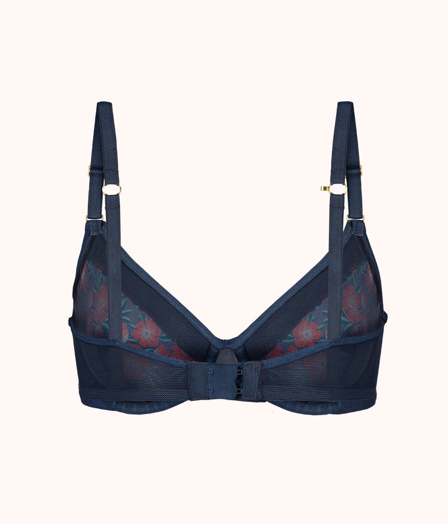 The Unlined Balconette Bra: Poppy Floral