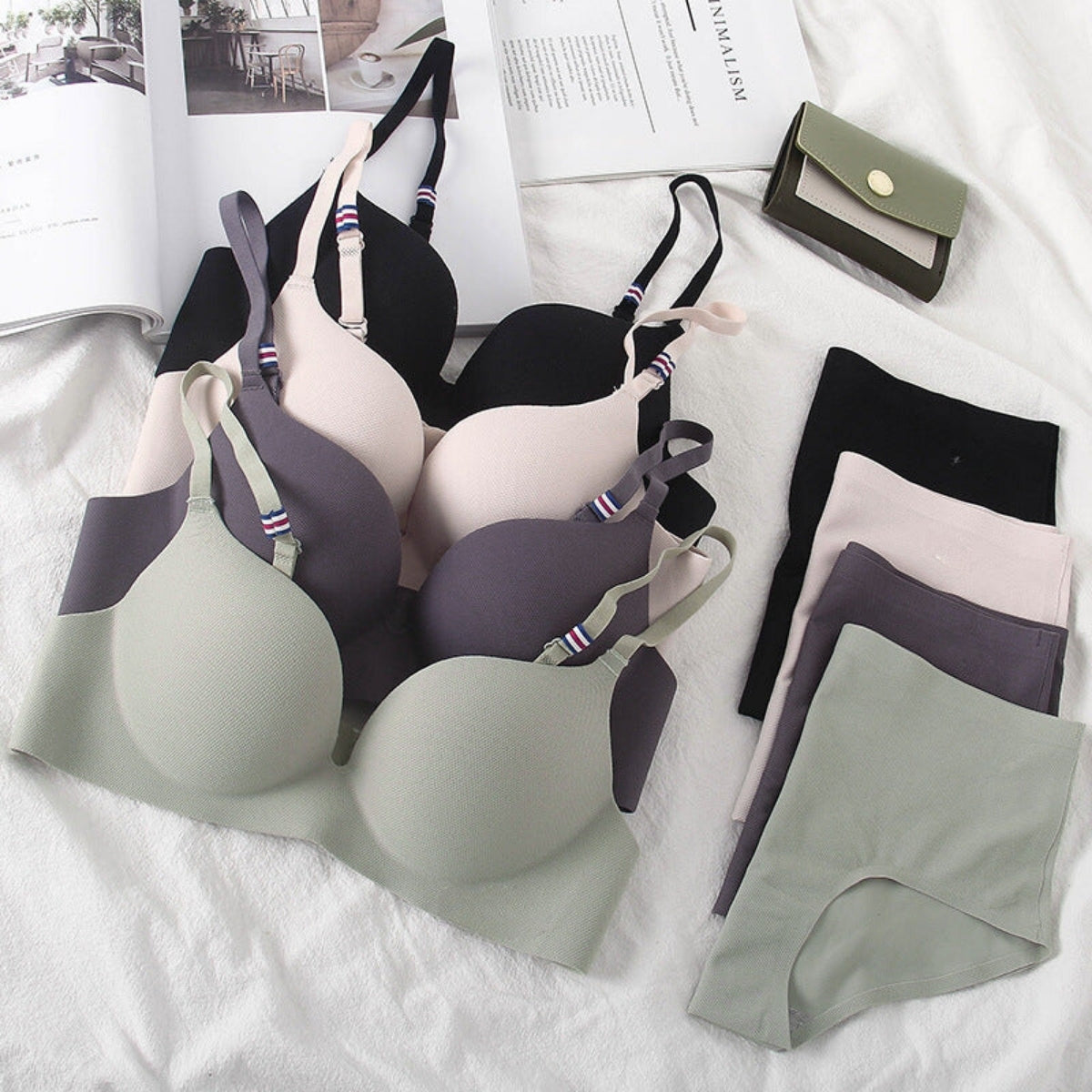 (Pack of 6) Women's  Bra & Panty Lingerie Set for Girl's Combo-by Zoya Hosiery | L-02