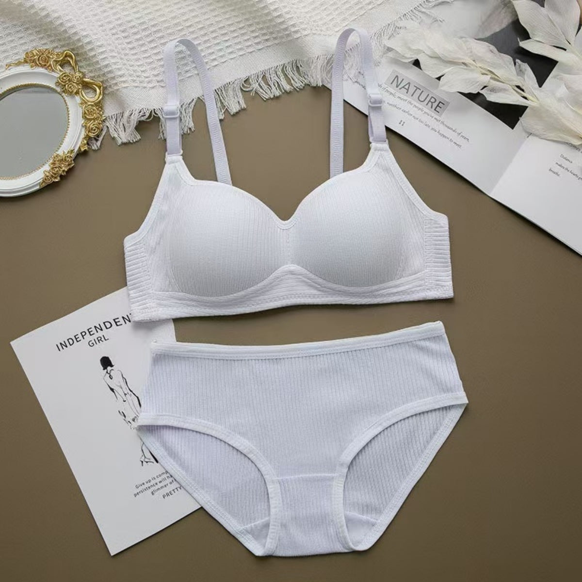 (Pack of 6) Women's Bra Panty Lingerie Set for Girl's Combo -by Zoya Hosiery | L-32