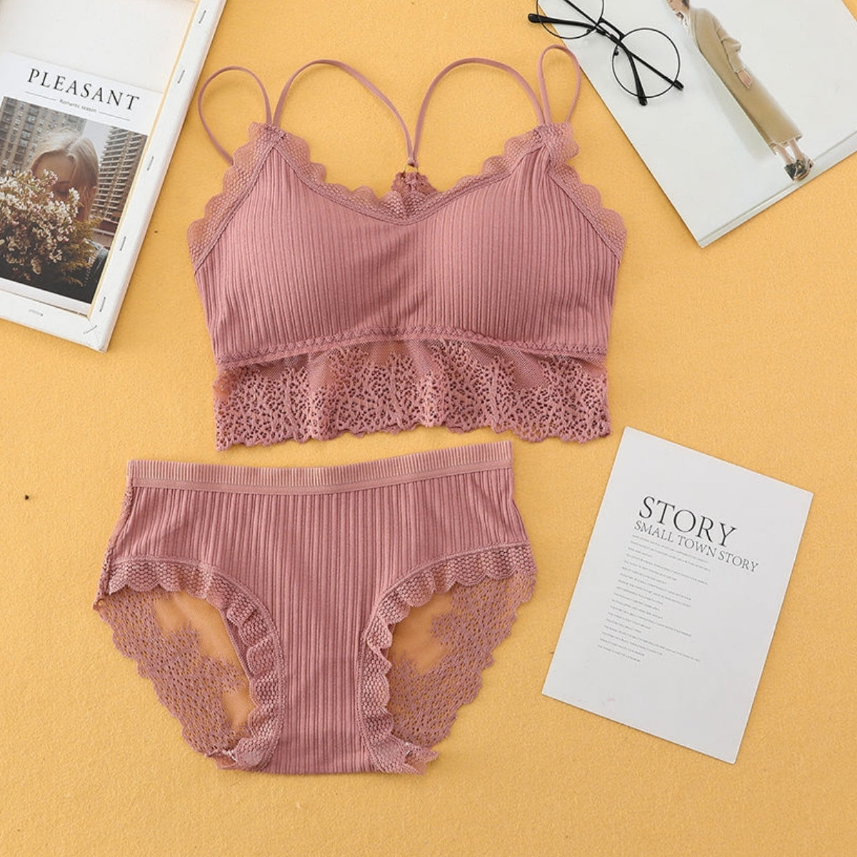 (Pack of 6 ) Women's  Bra Panty Lingerie Set for Girl's | L-124