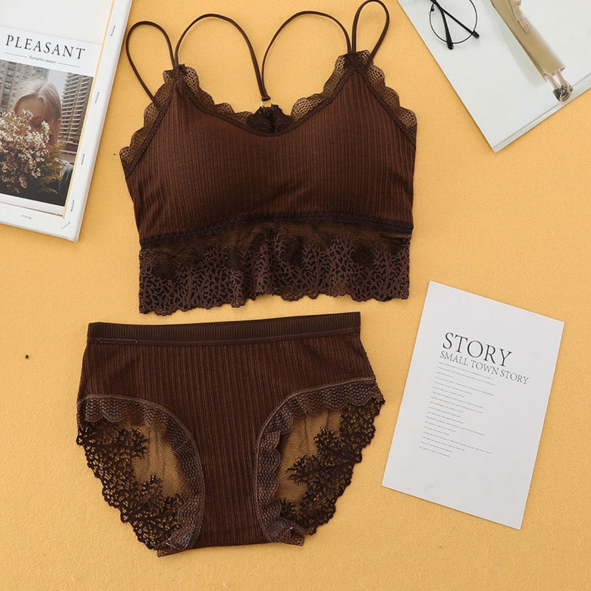 (Pack of 6 ) Women's  Bra Panty Lingerie Set for Girl's | L-124