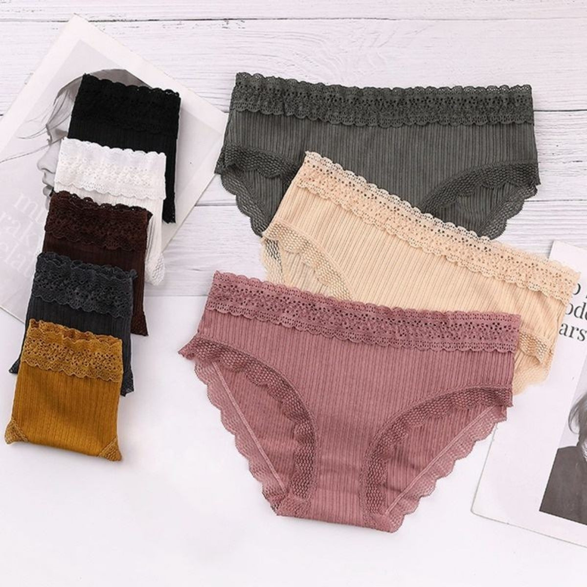 (Pack of 8) Women's  Bra Panty Lingerie Set for Girl's | L-130