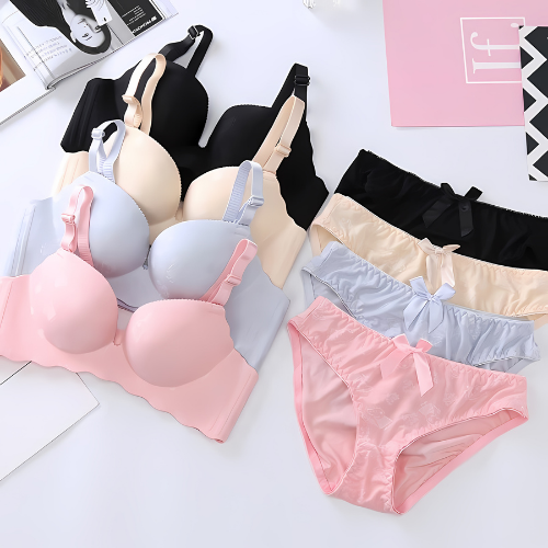 (Pack of 6) Women's  Bra Panty Lingerie Set for Girl's Combo -by Zoya Hosiery | L-54