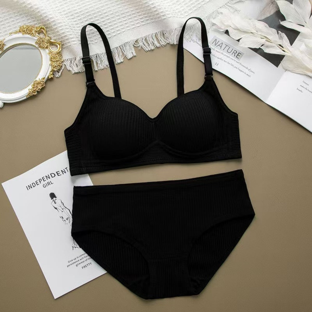 (Pack of 6) Women's Bra Panty Lingerie Set for Girl's Combo -by Zoya Hosiery | L-32