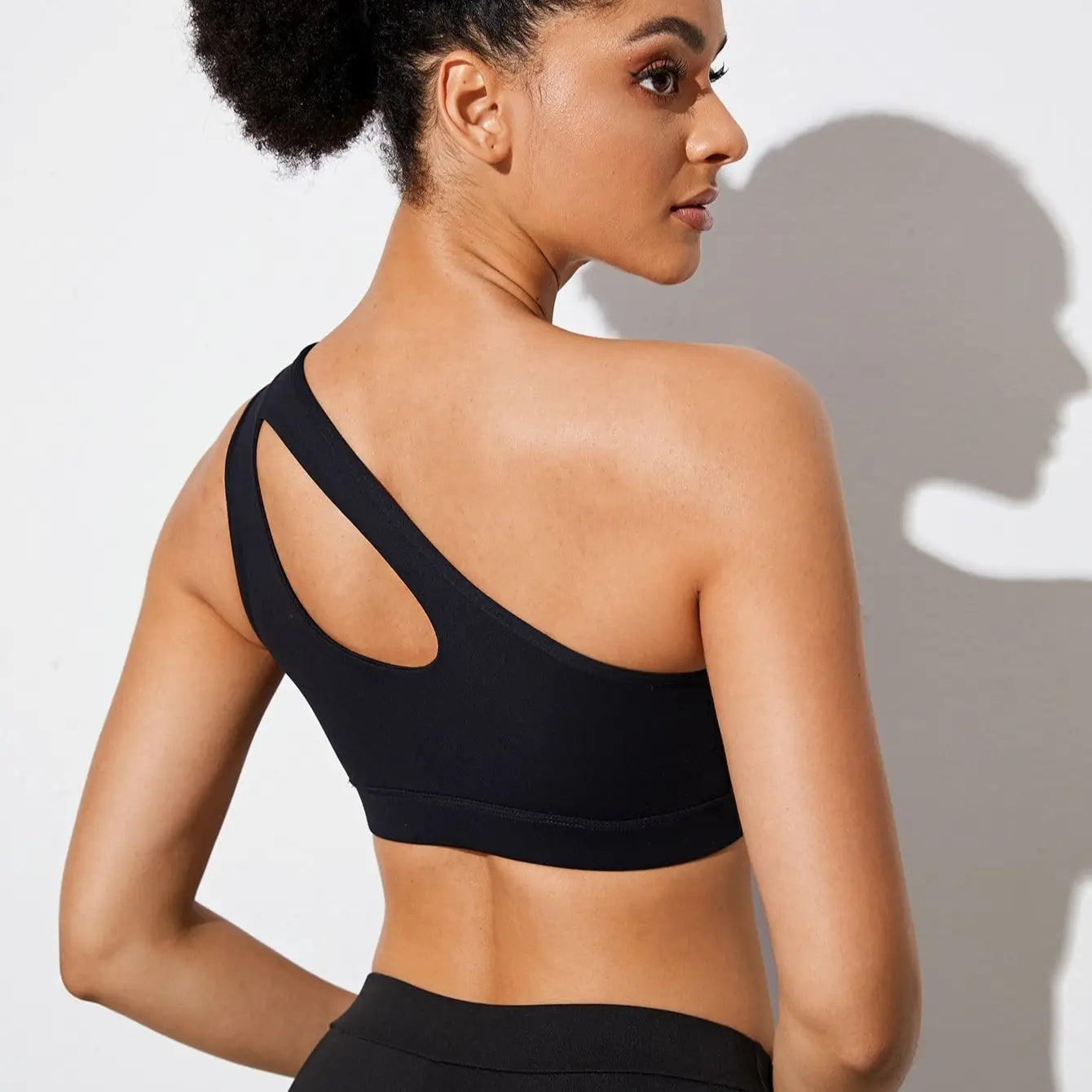 Brahauz One Shoulder Shockproof Yoga Bra